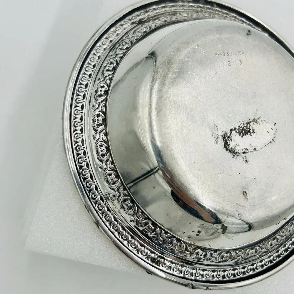 Vintage Reed & Barton #1203 Silverplated Dish Bowl 6.25”